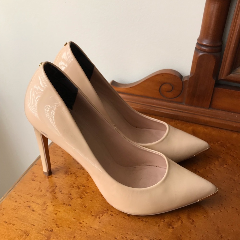Ted Baker Nude Patent Leather Heels